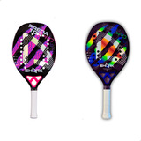 Kit 2 Raquete Beach Tenis Shark Predator C/ Selo, Capa E Nf