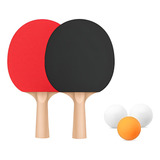 Kit 2 Raquete Tenis De Mesa Bolas Ping Pong Lisa Brinquedo