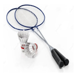 Kit 2 Raquetes Badminton 2 Peteca