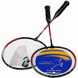 Kit 2 Raquetes Badminton C/ 2