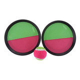 Kit 2 Raquetes Velcro + Bola Esporte Infantil Pais Filhos