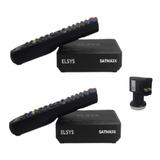 Kit 2 Receptor Sathd Satmax 6 Etrs72 Elsys + 1 Lnbf Ku Duplo