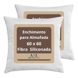 Kit 2 Refil Enchimento Para Almofada 60x60 Cm 