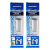 Kit 2 Refil Filtro Lorenzetti Ponto De Uso Loren Acqua 9 3/4