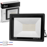 Kit 2 Refletor Led Holofote Flex 300w Bivolt Prova D'água Cor Da Luz Branco Quente Lumi