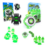 Kit 2 Relógio Omnitrix Lançador E Omniverse C/ Som E Luz Ben