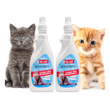 Kit 2 Removedor Limpa Xixi Enzimatico Urina Gato Gatos Cat