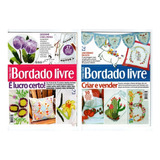 Kit 2 Revistas Bordado Livre Ponto