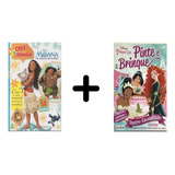 Kit 2 Revistas Pinte, Brinque & Atividades Princesas Disney