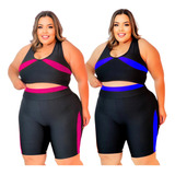 Kit 2 Roupas De Academia Feminina Conjunto Ginástica Treino