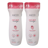 Kit 2 Sabonete Líquido Íntimo Feminino Morango 210ml Racco