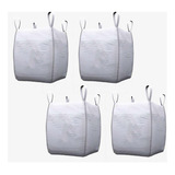 Kit 2 Sacos Big Bag Reciclagem Entulho Boca Aberta 1000kg 