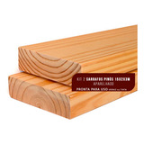 Kit 2 Sarrafos De Madeira Pinus Aparelhado 15x2x3m