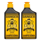 Kit 2 Shampoo Bomba Danger Barba E Cabelo Barba Forte 250ml
