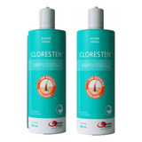 Kit 2 Shampoo Cloresten 500ml Pra Cachorros E Gatos
