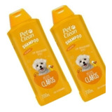 Kit 2 Shampoo Pelos Claros Pet