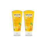 Kit 2 Shampoos E Body Wash De Calêndula 200 Ml -weleda