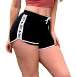 Kit 2 Shorts Casual Veludo Love Shortinho Feminino Moda