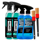 Kit 2 Sintra Fast Vonixx 2 Limpa Vidros E 2 Pinceis Karbox