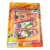 Kit 2 Skate De Dedo Fingerboard Com Ferramentas E Acessórios