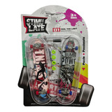 Kit 2 Skate De Dedo Longboard Com Acessórios Fingerboard 