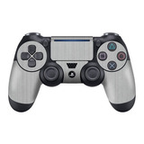 Kit 2 Skin Premium Aço Escovado P/controle Sony Ps4 Slim/pro