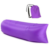 Kit 2 Sofa Inflavel Puff Camping Boia Portatil Impermeável