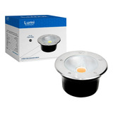 Kit 2 Spot Led Balizador Piso Embutir 9w Luz Branco Quente
