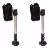 Kit 2 Suporte Câmera De Segurança Cftv Infra Sensor Iva 40cm