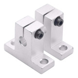 Kit 2 Suporte P Eixo Guia Linear 20mm Sk20 - Cnc Router 3d