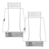 Kit 2 Suporte Para Caixa Coletora De 3 Lt Aço Branco Epoxi
