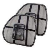 Kit 2 Suportes Lombar Coluna Ergonômico Cadeira Banco Carro