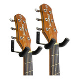 Kit 2 Suportes Parede Fixo Para Violão Guitarra Ukulele Saty