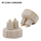 Kit 2 Tampas Co2 Caseiro Garrafa Padrão Pet Aquarista Pro