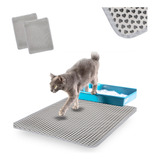 Kit 2 Tapete Higiênico Coletor De Areia Gatos 58x68cm S2
