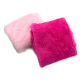 Kit 2 Tapetes Pelúcia Para Manicure Unhas Rosa Pink/claro