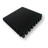 Kit 2 Tatames Eva Com Borda 50cm X 50cm X 2cm 20mm Preto