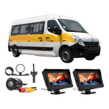 Kit 2 Tela Monitor Lcd+ 3 Câmera De Ré E Frontal Sprinter