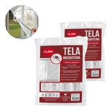 Kit 2 Tela Mosquiteira Anti Inseto/mosquito Janela Ajustavel