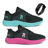 Kit 2 Tênis Feminino Prospect Fly Oferta Promoção + Relógio