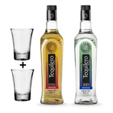 Kit 2 Tequila Silver Reposado Tequilero Del Leste 750ml