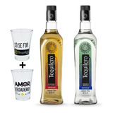 Kit 2 Tequila Silver Reposado Tequilero Del Leste 750ml