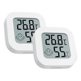 Kit 2 Termômetro Higrômetro Umidade Temperatura