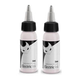 Kit 2 Tintas Electric Ink 30ml Tatuagem Tattoo - Branco Real