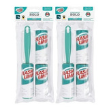 Kit 2 Tira Pelo De Roupa Rolo Adesivo Flash Limp C/2 Refi
