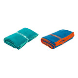 Kit 2 Toalhas Secagem Rápida Natação Praia Esportes 80x130cm