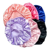 Kit 2 Touca De Cetim Ajustável Toca Anti Frizz Toque De Seda