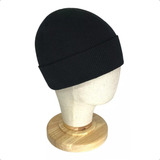 Kit 2 Touca Lisa Preto Masculina Gorro Estilo Inverno Lã
