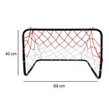 Kit 2 Traves De Futebol Infantil De Ferro Com Rede