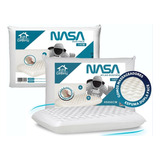 Kit 2 Travesseiro Nasa Alto 14cm Duo Face - Lar Conforto